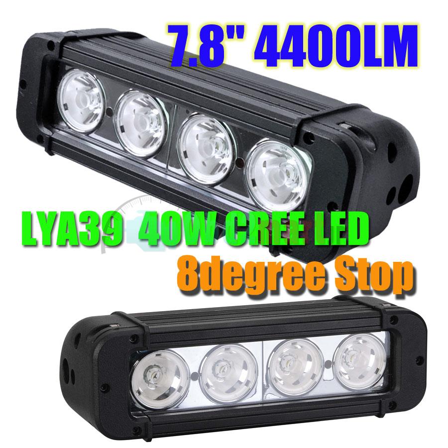 40W CREE Led light bar FLOOD light SPOT light WORK light 12V-24V 6000K
