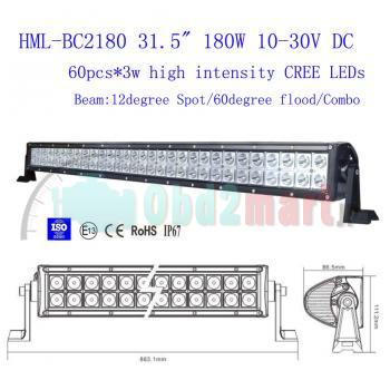 2013 180W 31.5 inch CREE Led light bar FLOOD light SPOT light WORK light off road light 4wd boat white
