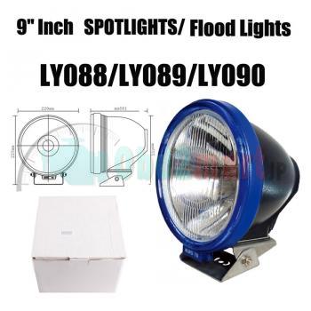 55W 9"Inch HID XENON DRIVING LIGHTS SPOTLIGHTS / Flood Lights OFFROAD Lights 6000K 12V