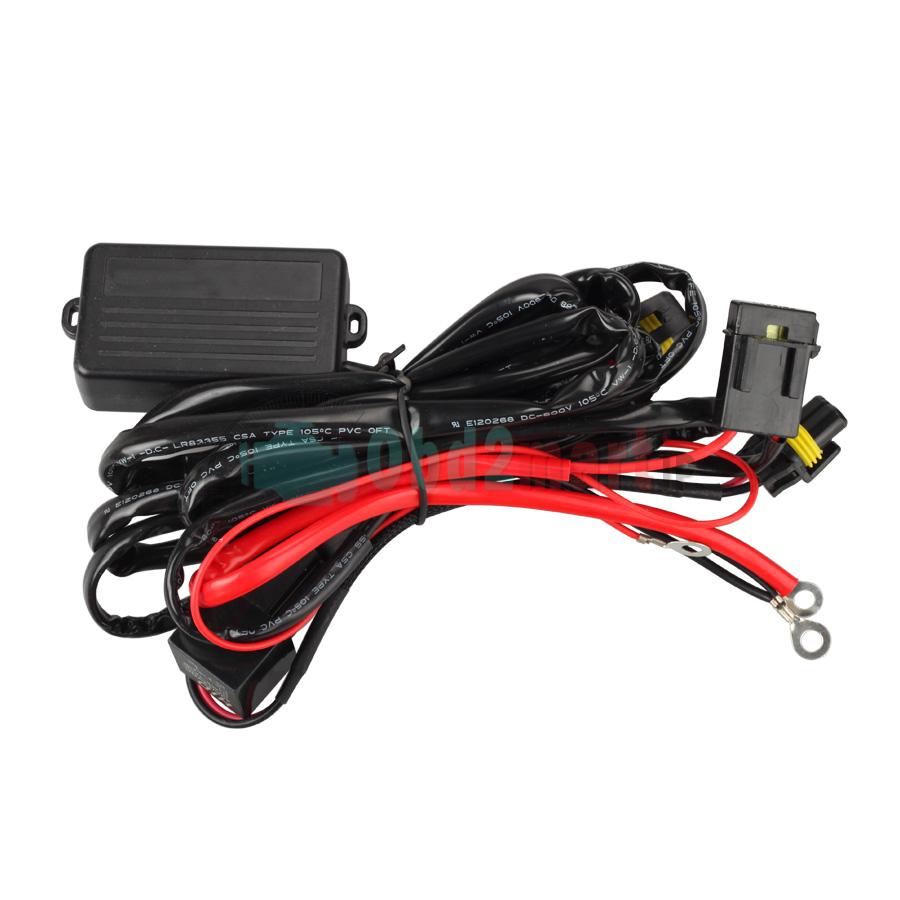 LED HID FOG Spot Work Driving Light Wiring Loom Harness 12V 40A Switch Relay