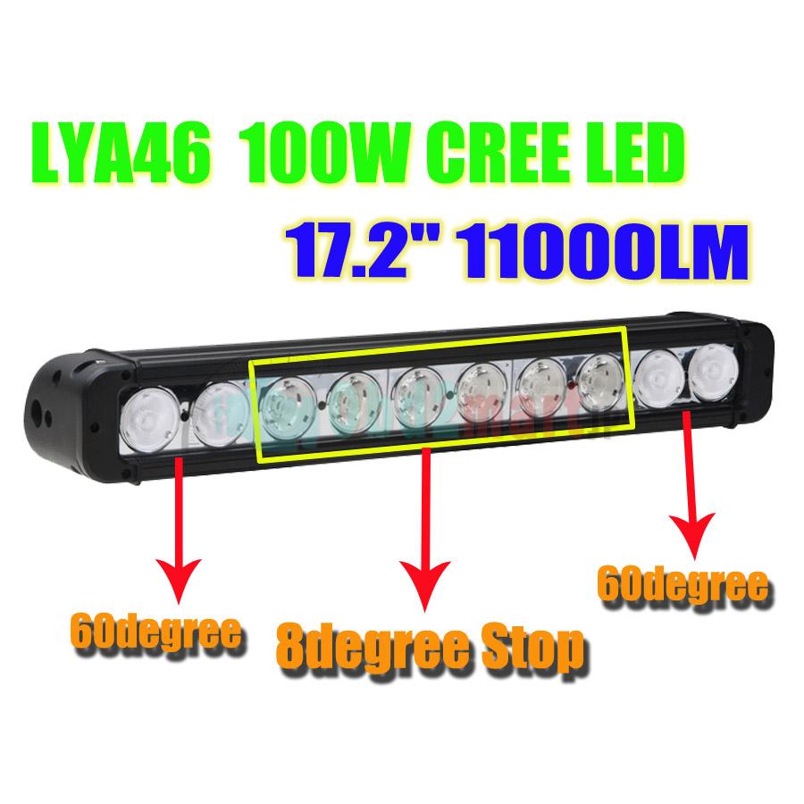 100W CREE Led light bar FLOOD light SPOT light WORK light 12V~24V