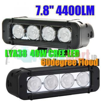 40W CREE Led light bar FLOOD light SPOT light WORK light 12V-24V 6000K