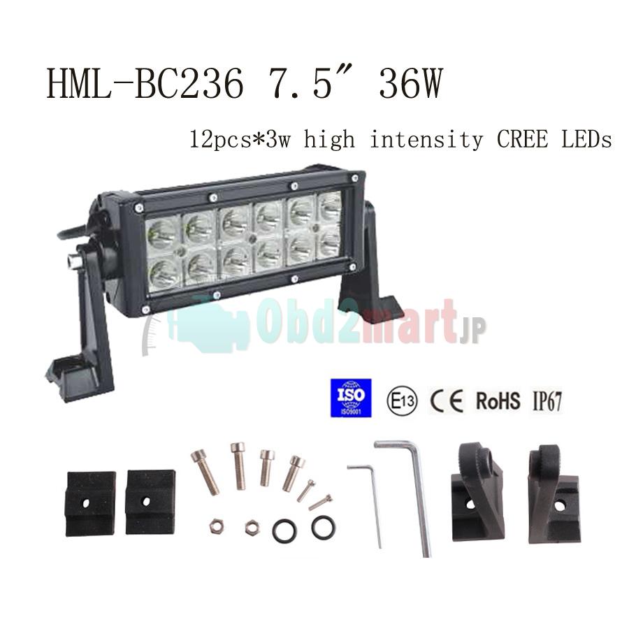 2013 36W CREE Led light bar FLOOD light SPOT light WORK light off road light 4wd boat white