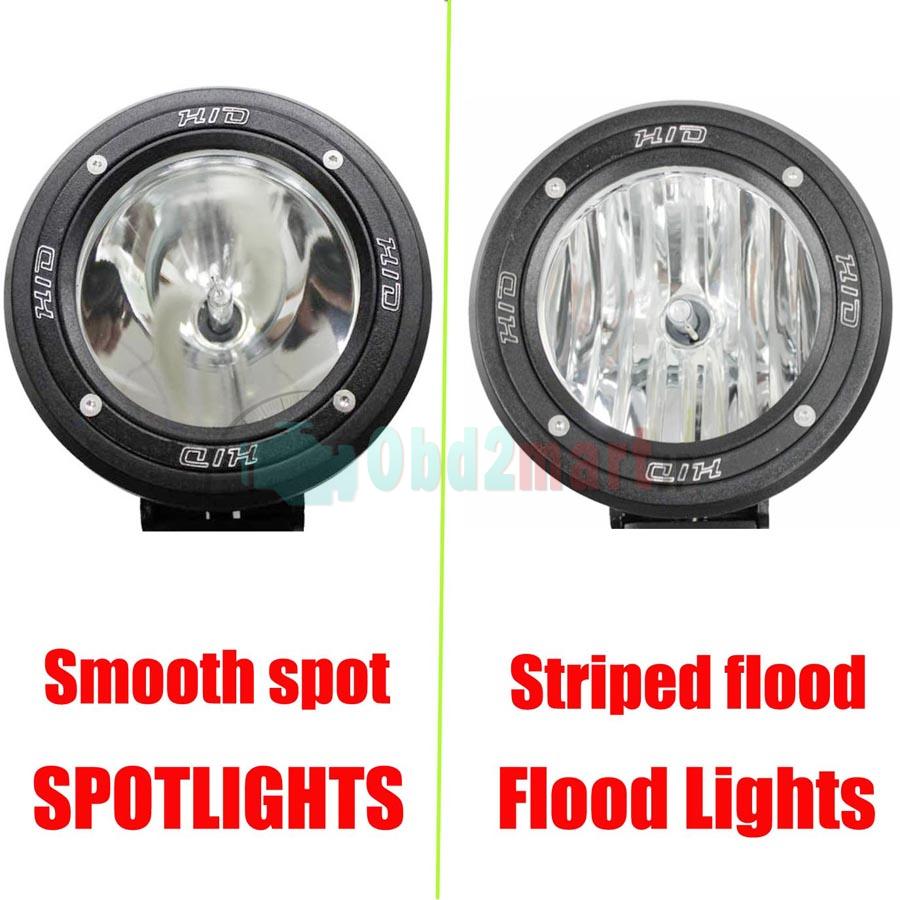 4 Inch H3 HID XENON DRIVING SPOTLIGHTS/Flood Lights OFF ROAD Lights 4WD 35W 12V/24V