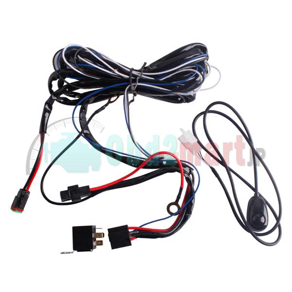 Spot/Flood LED Work Driving light Wiring Loom Harness 12V 40A Switch Relay Driving Light off road spotlights JEEP SUV