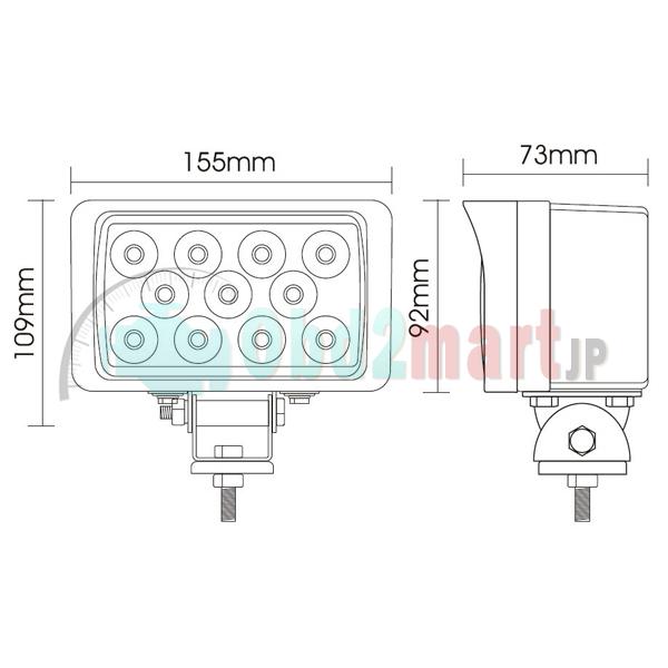 33W Spot/Flood LED Work Light OffRoad Jeep Boat Truck IP67 12V 24V White