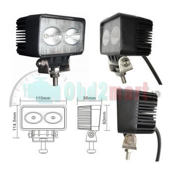 20W Flood LED Work Light OffRoad Jeep Boat Truck IP67 12V 24V