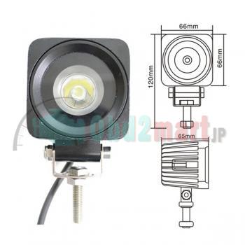 10W Spot/Flood LED Work Light OffRoad Jeep Boat Truck IP67 12V 24V