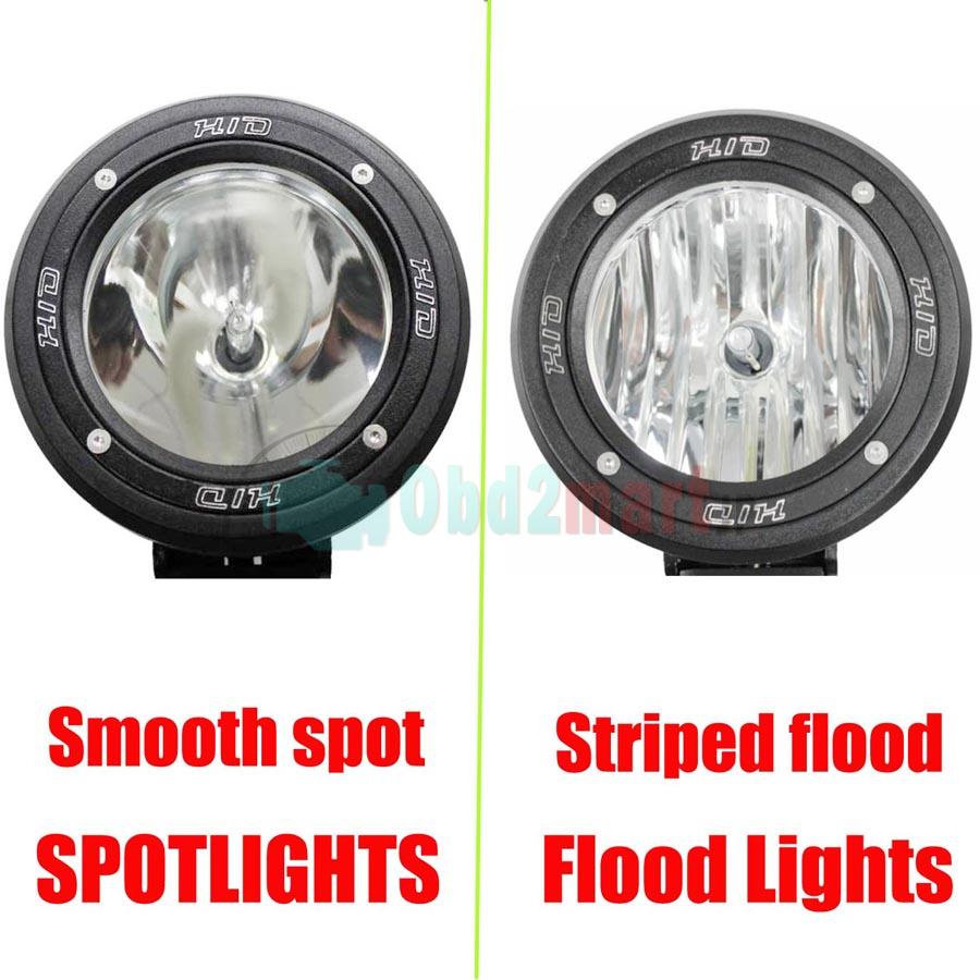 4pcs 70W 75W 4 Inch H3 HID XENON DRIVING SPOTLIGHTS/Flood Lights OFF ROAD Lights 4WD 4x4 12V/24V 6000K