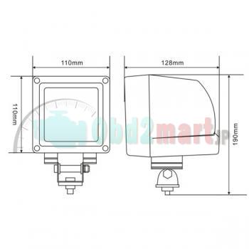 55W HID XENON DRIVING WORK LIGHTS 6000K Wide flood Beam D2 TRUCK BOAT UTE AVT 12V 24V