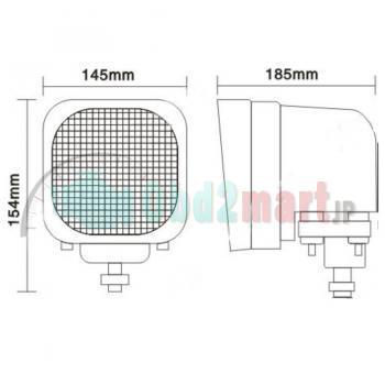 55W HID XENON DRIVING WORK LIGHTS White Wide flood Beam H1 TRUCK BOAT UTE AVT 12V 24V