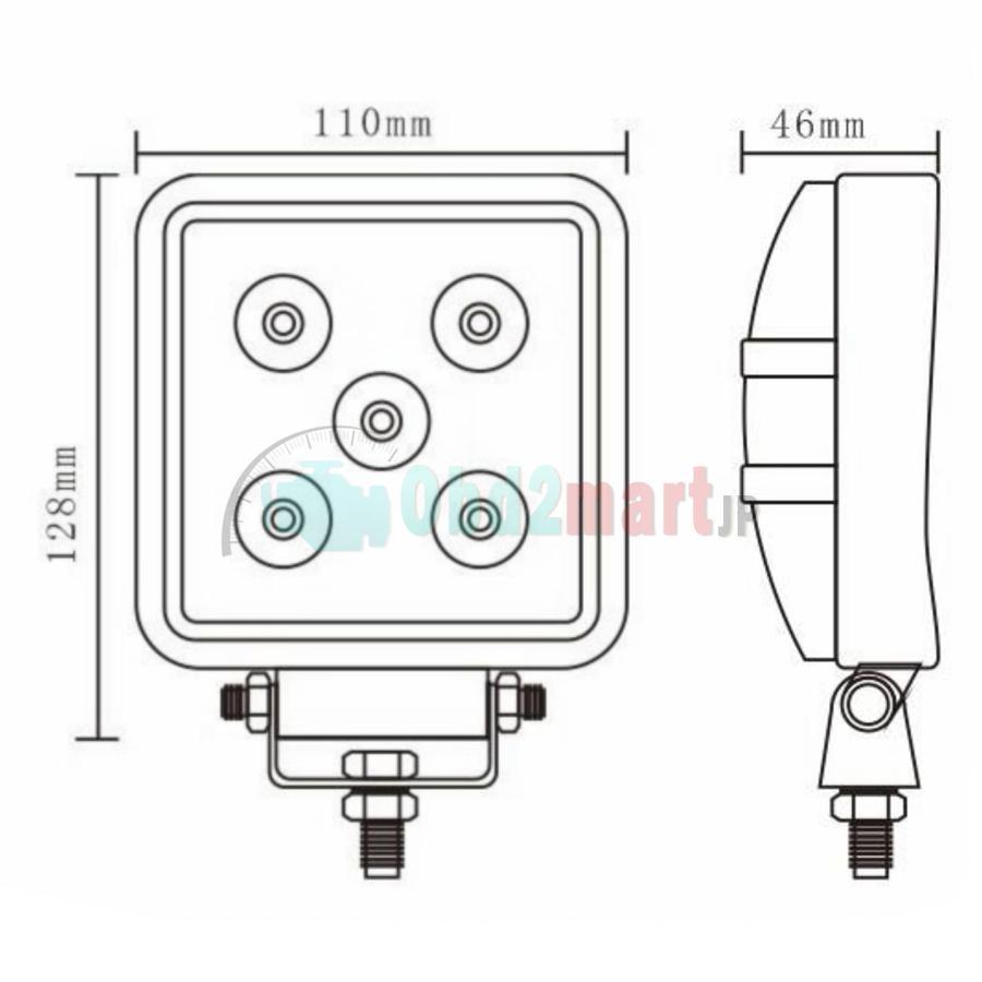 2pcs 15w Full Beam LED Work Light Worklight Bright White 12V 4WD