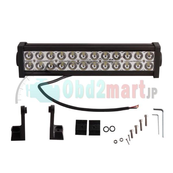 12V/24V FLOOD LED LIGHT BAR HIGH POWER ALLOY WORK LIGHT 4WD SECKELL 72W 6000K