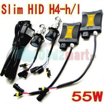 55W SLIM XENON HID KIT H4 H13 9004 9007 Hi/Lo