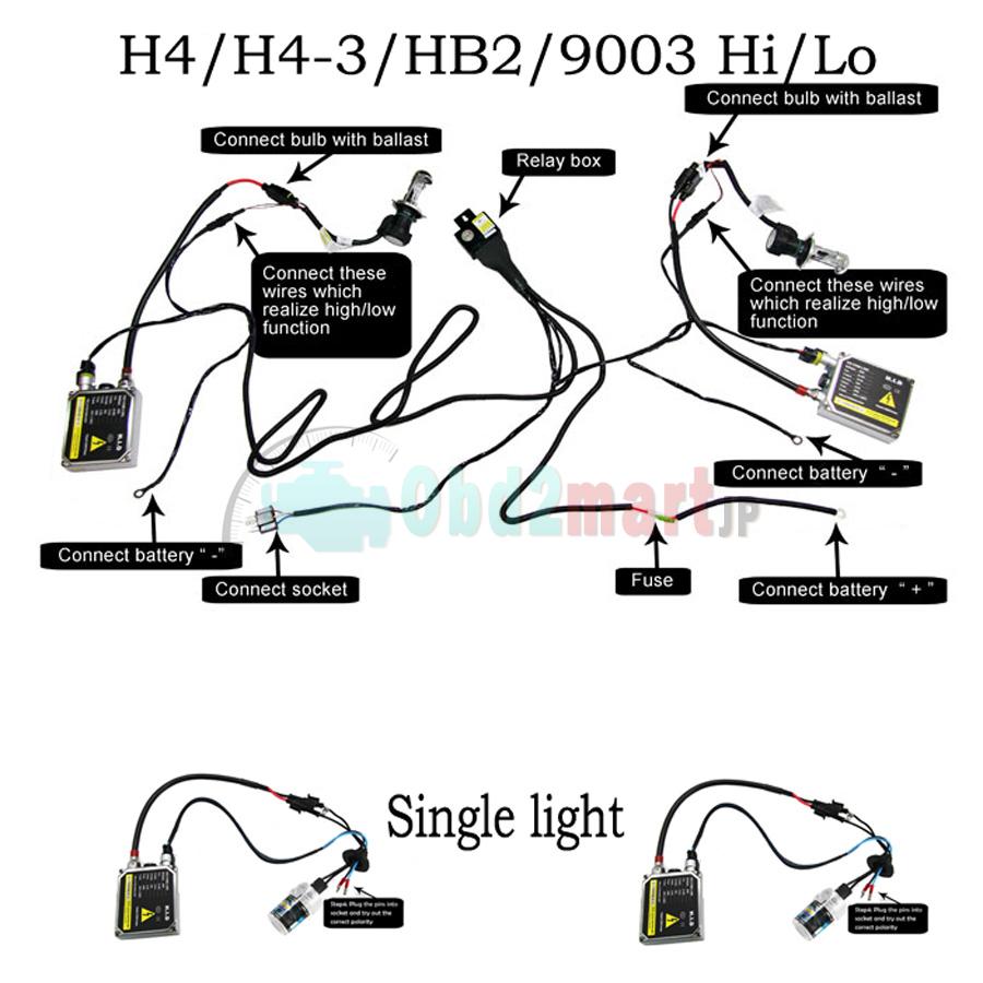 2013 Best 35W CANBUS BI-XENON H4 9004 9007 9003 HB2 HI-LO HID CONVERSION KIT BALLAST AC 12V Works With All Cars