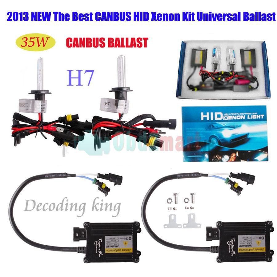 2013 Best 35W CANBUS XENON FULL HID CONVERSION KIT H1 H4 H3 H7 9004 9005 AC 12V Works With All Cars