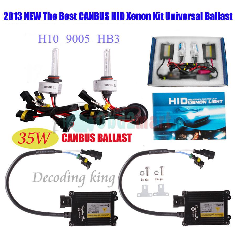 2013 Best 35W CANBUS XENON FULL HID CONVERSION KIT H1 H4 H3 H7 9004 9005 AC 12V Works With All Cars