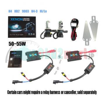 SLIM XENON HID KIT H4 H13 9004 9007 Hi/Lo