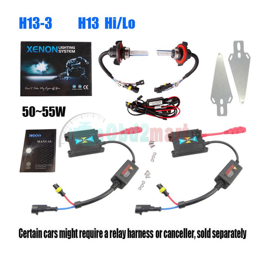 SLIM XENON HID KIT H4 H13 9004 9007 Hi/Lo