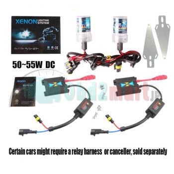 SLIM XENON HID KIT H1 H3 H4 H7 H8 H9 H10 H11 H13 9004 9005 9006 9007 50W 55W