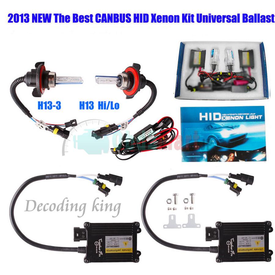 55W CANBUS Bi-Xenon HID SLIM Kit AC H4 HB2 9003 9004 HB1 9007 HB5 HB3 Hi/Lo