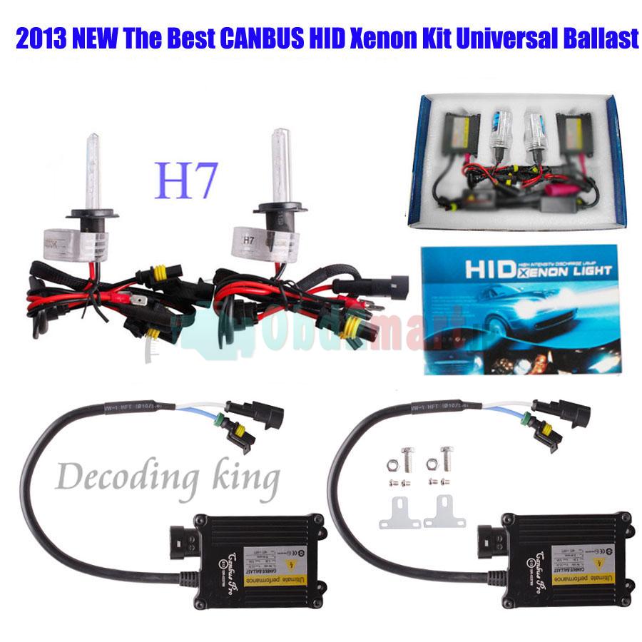 Best Quality 55W Super CANBUS Slim HID Xenon Conversion Kit Fit all Cars AC 12V