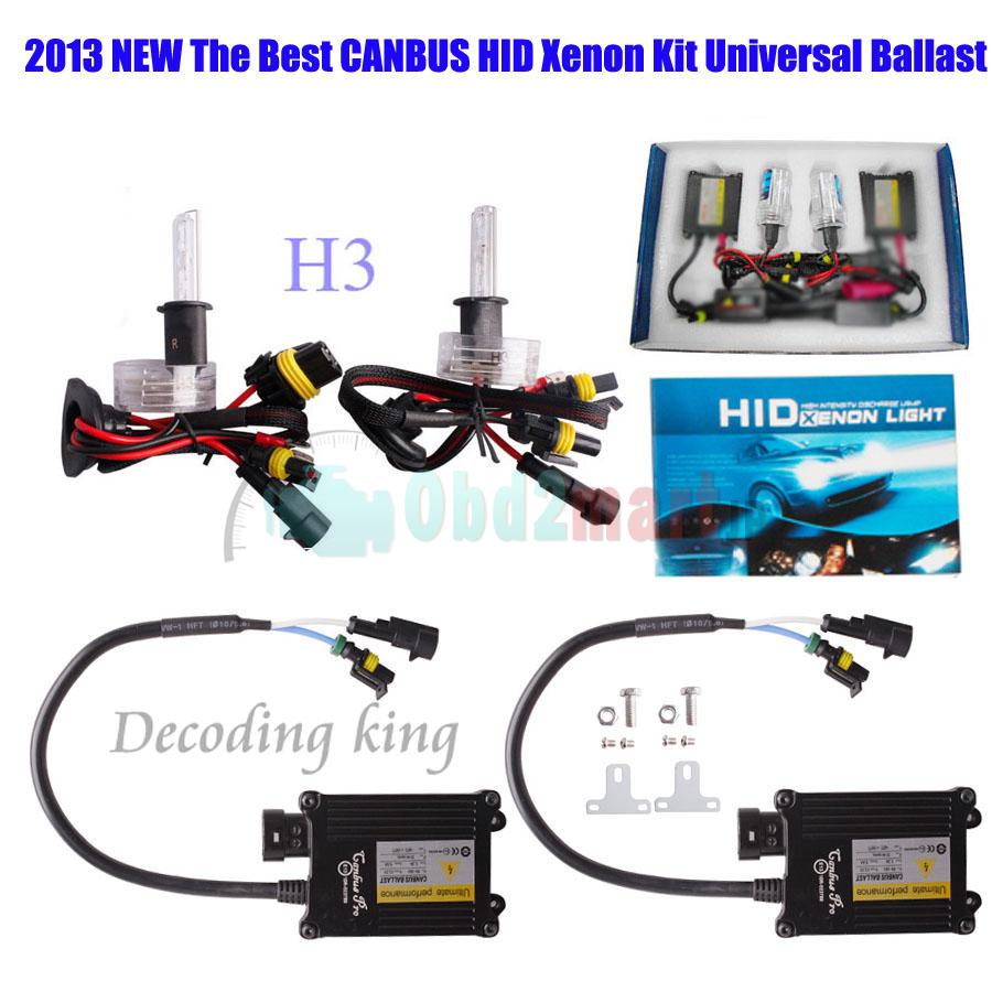 Best Quality 55W Super CANBUS Slim HID Xenon Conversion Kit Fit all Cars AC 12V