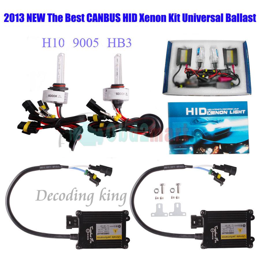 Best Quality 55W Super CANBUS Slim HID Xenon Conversion Kit Fit all Cars AC 12V