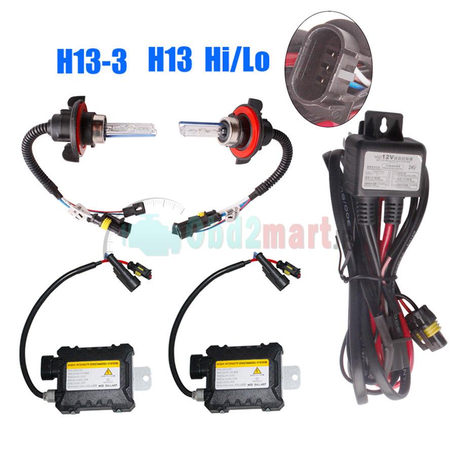 35~45W 9004 9007 H4 H13 Bi-xenon HID KIT xenon High/Low 3000K 6000K 8000K 10K 12K 15K