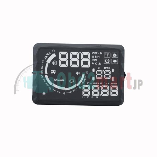 New 5.5&LED OBD-II HUD Head Up Display Over Speeding warning/speed/Km rpm/shift light/temperature S5