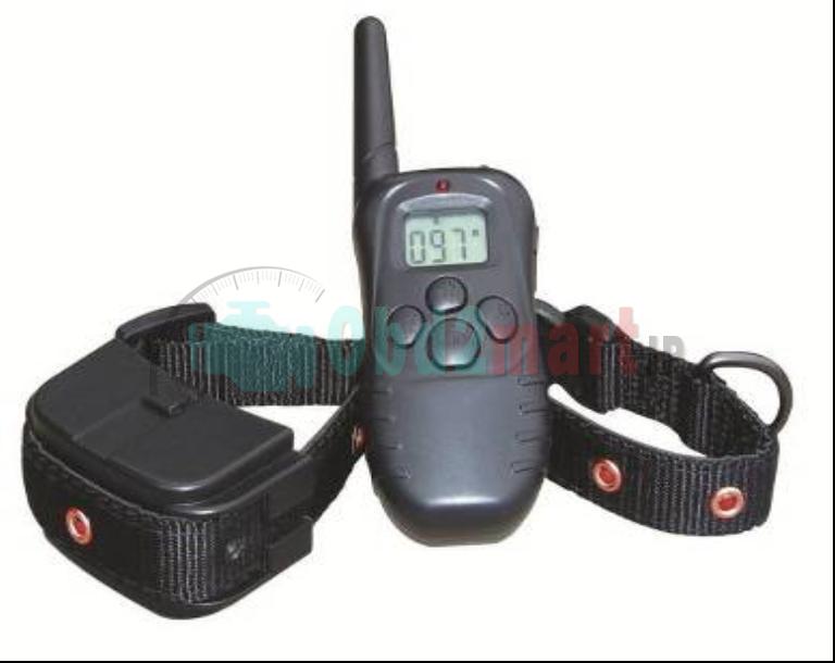 Remote training collar with LCD display and LED collar