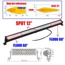 42&240W Led Light Bar Work Light Flood & Sport Combo 4WD Boat UTE Driving Lamp