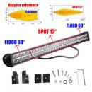New 33&180W Flood Spot Led Alloy Word Light Bar 4WD Boat UTE Driving Save